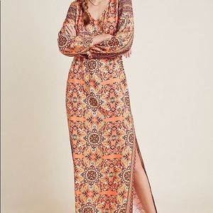 Farm Rio Clarabella Maxi Dress Anthropologie Small S EUC